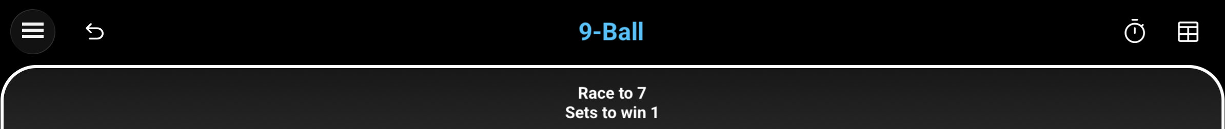 Smart-Score navigation bar showing Undo, Shot Clock, and Results Sheet controls